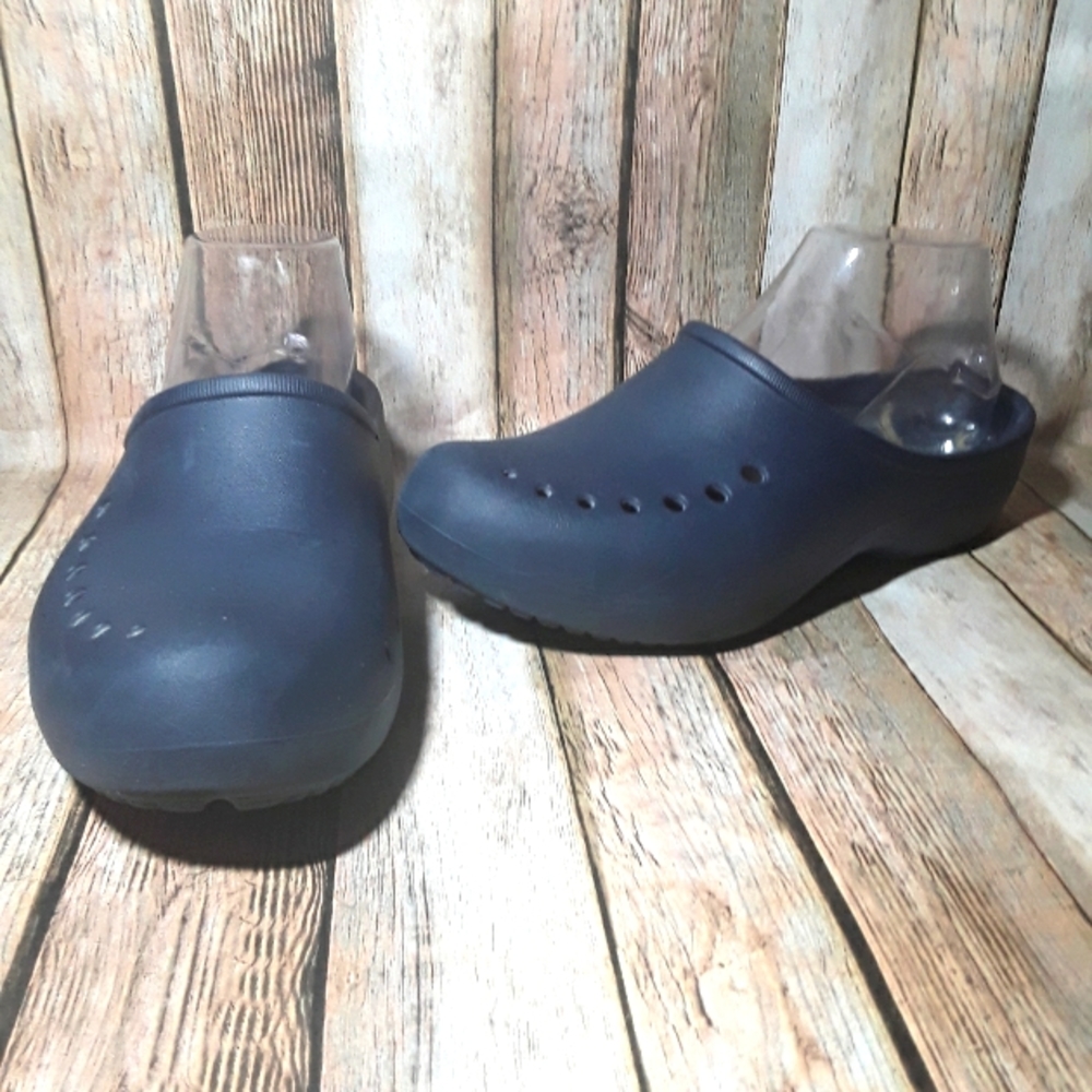 Crocs 'Tully' Women's Lined Blue Slide-on Clogs Size 7